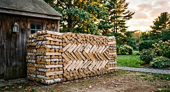 Укладка дров в Жуковском, переулок Тенистая, 3